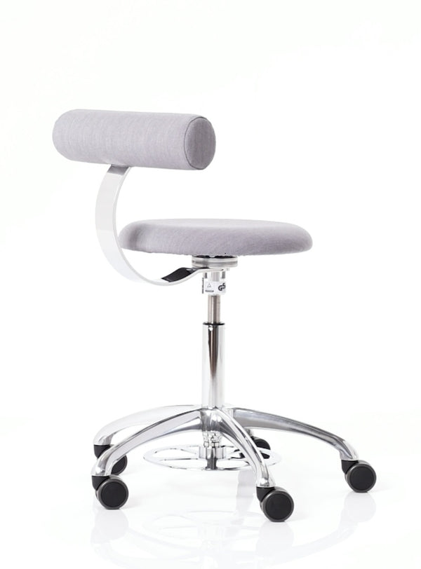 Löffler's promotional video showcasing the Aogo ergonomic stool