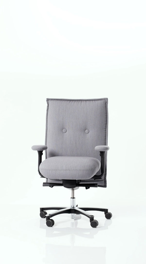 Löffler's promotional video showcasing the BC 98 office chair