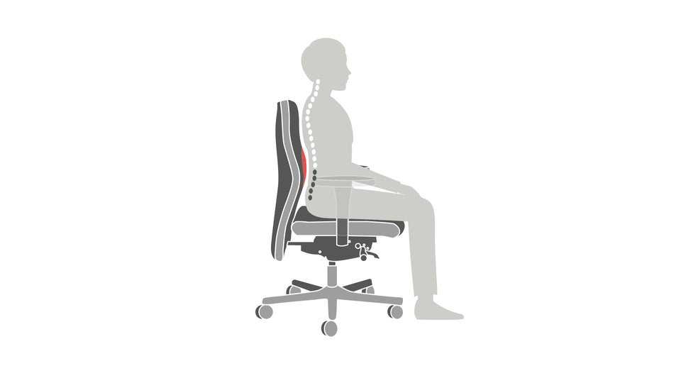 Löffler's instructional video on adjusting the backrest height for the Panamero office chair