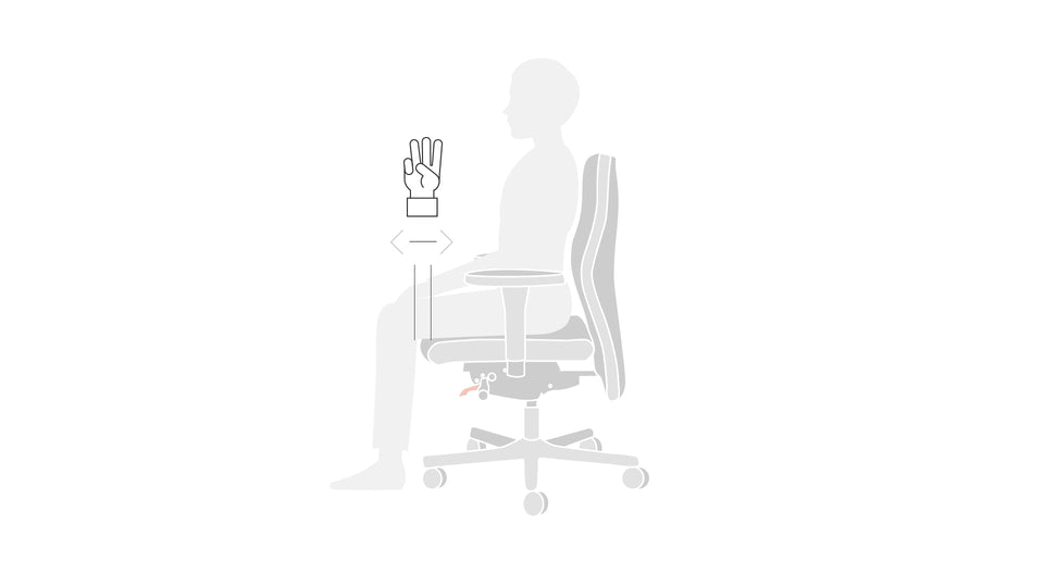 Löffler's instructional video on adjusting the seat depth for the Panamero office chair