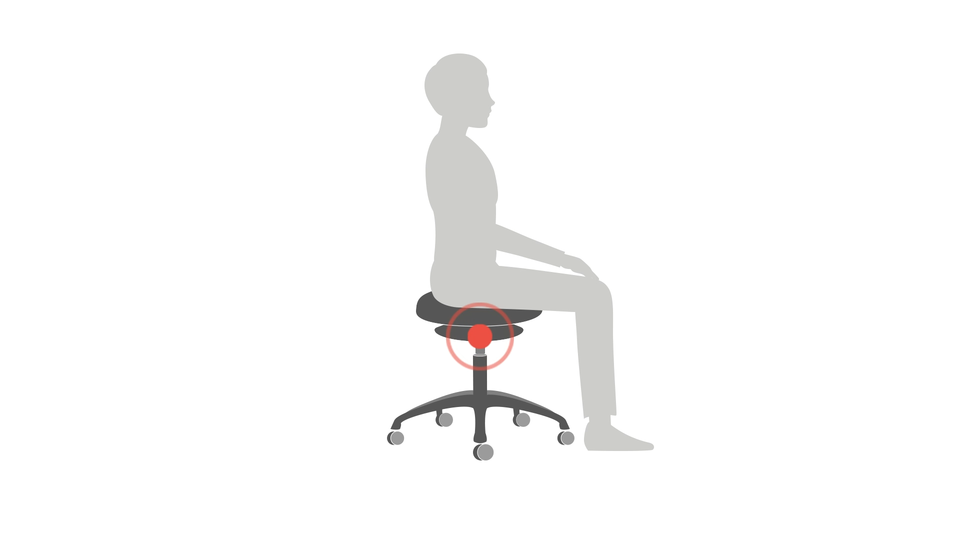 Löffler's instructional video on adjusting the seat height for the Ergo FK ergonomic stool